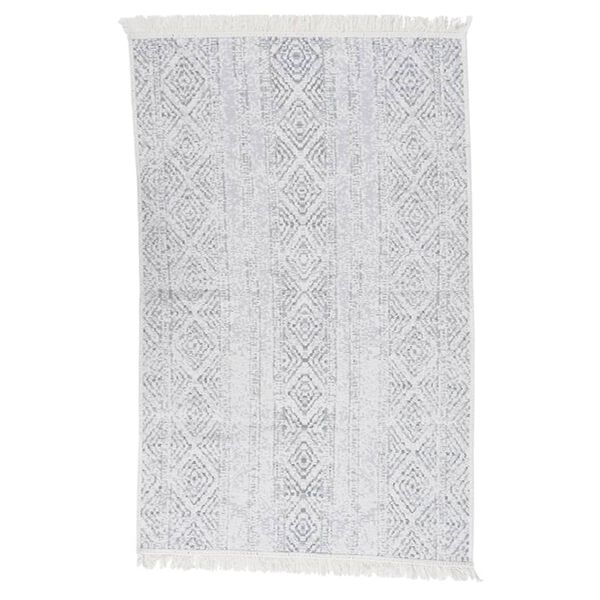 vidaXL Rug Light Grey 80x150 cm Cotton