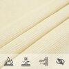 vidaXL Sunshade Sail 160 g/m² Cream 5x5 m HDPE