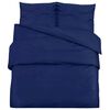 vidaXL Duvet Cover Set Navy Blue 260x220 cm Light-weight Microfiber