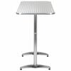 vidaXL Table Silver Aluminum and Plastic