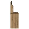 vidaXL Dressing Table with Mirror Artisan Oak 96x39x142 cm
