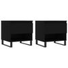 vidaXL Coffee Tables 2 pcs Black 50x46x50 cm Engineered Wood