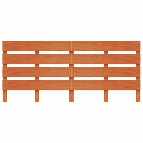 vidaXL Headboard Wax Brown 135 cm Solid Wood Pine