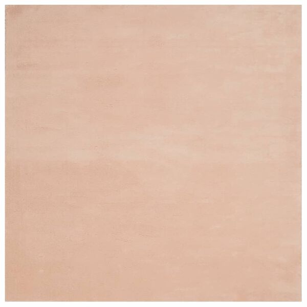 vidaXL Rug HUARTE Short Pile Soft and Washable Blush 240x240 cm
