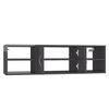 vidaXL Wall Shelf High Gloss Grey 102x30x29 cm Engineered Wood