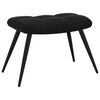 vidaXL Relaxing chair with Footstool 2 pcs Black Velvet