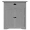 vidaXL 4 Piece Bathroom Furniture Set BODO Grey Solid Wood Pine