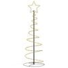 vidaXL LED Christmas Tree 100 LEDs Warm White 150 cm