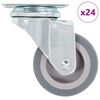 vidaXL 24 pcs Swivel Casters 50 mm
