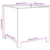 vidaXL Garden Planter Olive Green 40x40x40 cm Steel