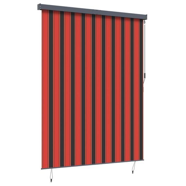 vidaXL Outdoor Roller Blind Orange and brown 220 x 250 cm Fabric