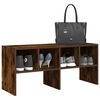 vidaXL Shoe Rack Stackable Smoked Oak 89.5x30x40 cm