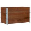 vidaXL Pallet Collars 3 pcs Brown 100x50 cm Solid Wood Pine