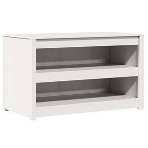 vidaXL Kitchen Cabinet MEPPEL White 106 x 55 x 64 cm Solid Pine Wood