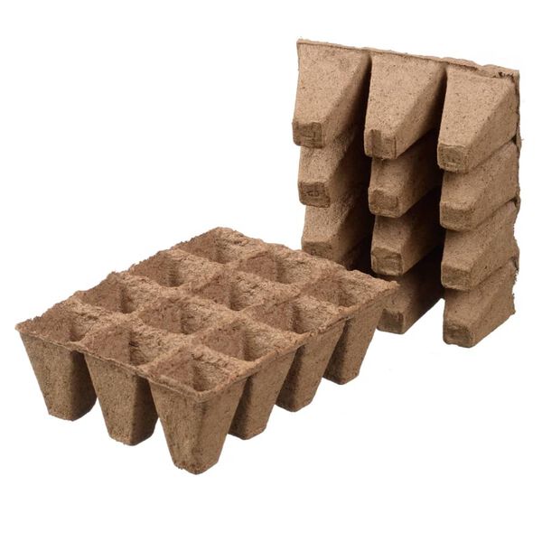 Nature Peat Pots 144 pcs 4x4x5 cm 6020128