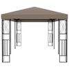 vidaXL Gazebo 6x3 m Taupe Fabric