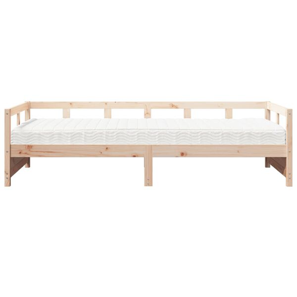 vidaXL Daybed with Mattress 80x200 cm Solid Wood Pine