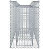 vidaXL Gabion Raised Bed Silver 150 x 50 x 80 cm Galvanised Steel