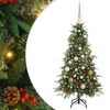 vidaXL Artificial Hinged Christmas Tree Green 120 cm PE and PVC