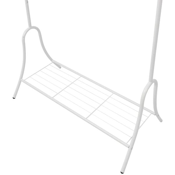 vidaXL Clothing Rack White Steel
