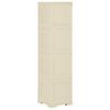 vidaXL Plastic Cabinet 40x43x164 cm Wood Design Angora White