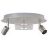vidaXL Ceiling Spotlight Nickel 29 x 29 x 11 cm Steel and Glass