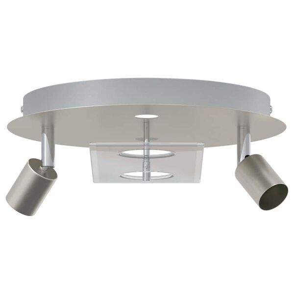 vidaXL Ceiling Spotlight Nickel 29 x 29 x 11 cm Steel and Glass