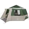 vidaXL Cabin Tent 12-Person Green and Grey 500 x 500 x 294 cm