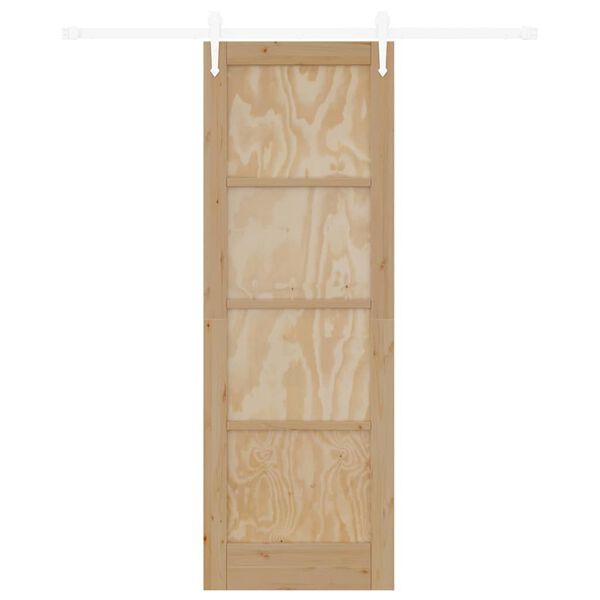 vidaXL Sliding Door ORKDAL Brown 73.5 x 211 cm Solid Pine Wood