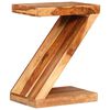 vidaXL Side Table Z-shaped Solid Acacia Wood