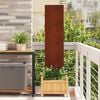 vidaXL Garden Privacy Screen Rusty 32 x 140 cm Weathering steel