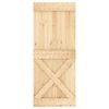vidaXL Door NARVIK Natural 85 x 210 cm Solid Pine Wood