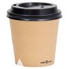vidaXL Coffee Paper Cups with Lids 120 ml 250 pcs Brown