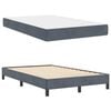 vidaXL Box Spring Bed with Mattress Dark Grey 120 x 220 cm Fabric