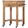 vidaXL Kitchen Trolley 58x58x89 cm Solid Acacia Wood