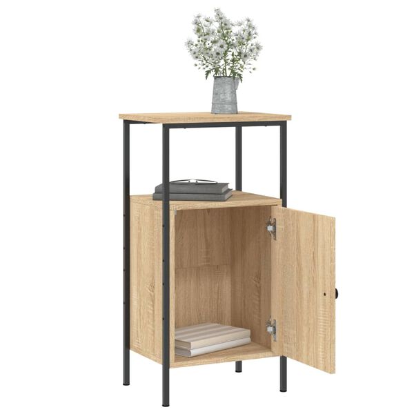 vidaXL Bedside Cabinets 2 pcs Sonoma Oak 41x31x80 cm Engineered Wood