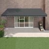 vidaXL Retractable Awning Anthracite 5x3 m Fabric and Aluminium