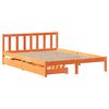 vidaXL Bed Frame without Mattress Wax Brown 120x190 cm Small Double Solid Wood Pine