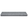 vidaXL Stair Mats Self-adhesive 5 pcs 65x21x4 cm Light Grey Rectangular Edge