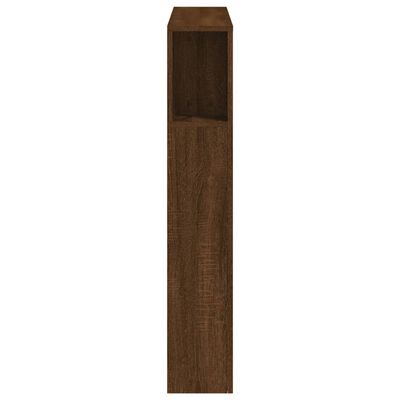 vidaXL LED Headboard Brown Oak 100x18.5x103.5 cm Engineered Wood