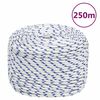 vidaXL Boat Rope White 6 mm 250 m Polypropylene