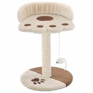 vidaXL Cat Tree | Beige and Brown | Particle board | Compact | Great Design