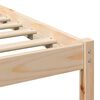 vidaXL Bed Frame with Headboard Brown 200 x 210 cm Solid Pine Wood