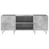 vidaXL Record Cabinet Concrete Grey 121x38x48 cm Engineered Wood