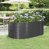 vidaXL Garden Raised Bed Galvanised Steel 175x100x68 cm Anthracite