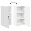 vidaXL Dishwasher Panel Lucca White 50 x 31 x 100 cm Engineered Wood