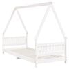 vidaXL Kids Bed Frame White 80x200 cm Solid Wood Pine