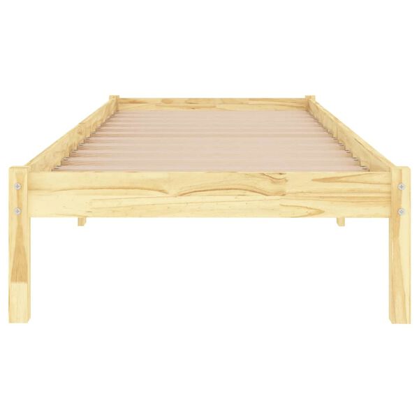 vidaXL Bed Frame without Mattress Solid Wood Small Single