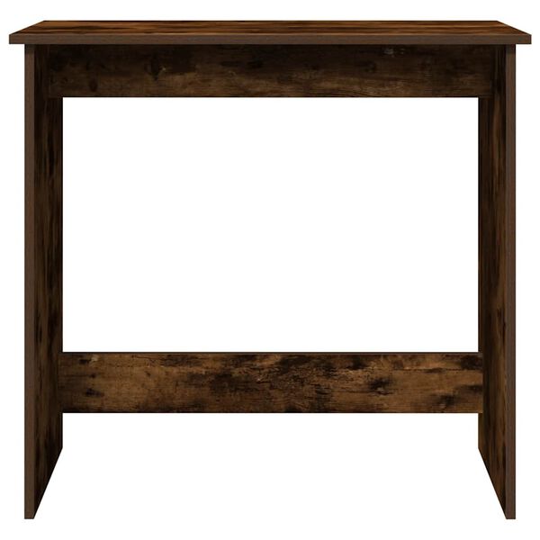 vidaXL Desk Smoked Oak 80x40x75 cm Engineered Wood