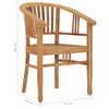 vidaXL 7 Piece Garden Dining Set Solid Teak Wood